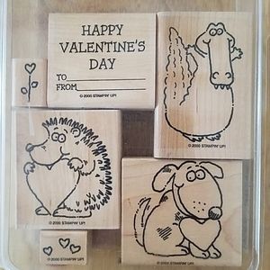 💥 Animal Valentines Stampin Up Stamp Set Scrapbooking Card Making Crafts